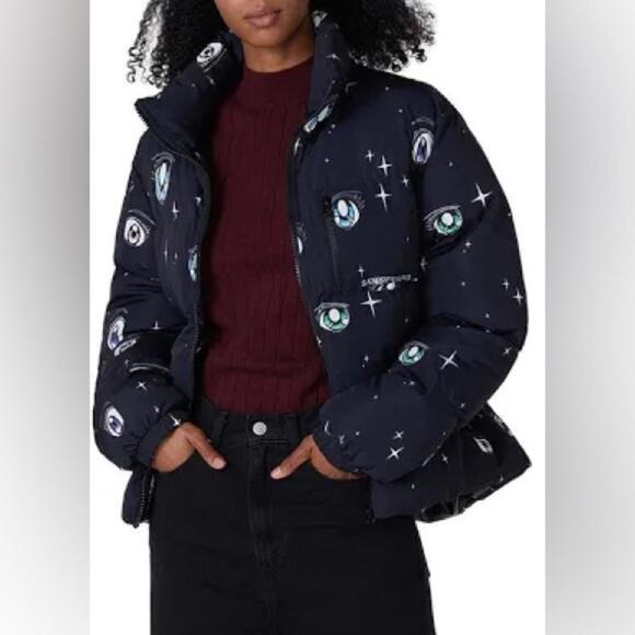 Sandy Laing l Luna Puffer Jacket Coat Navy XS